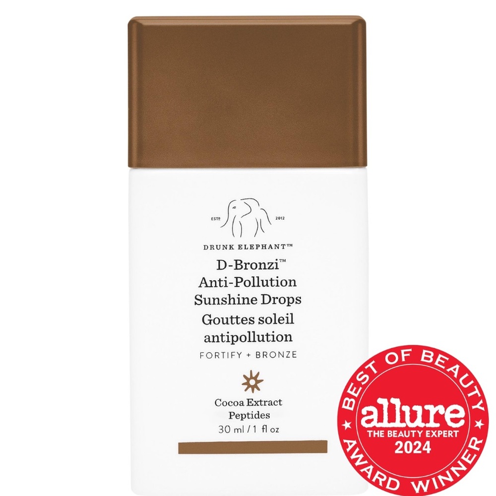 Drunk Elephant D-Bronzi Sunshine Drops - Brown and White